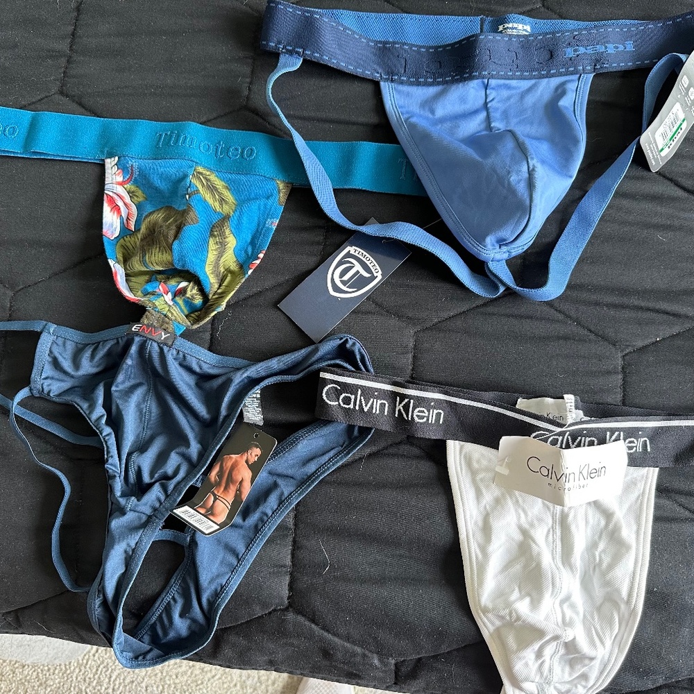 NWT Designer Jockstrap and Thong Set of 4